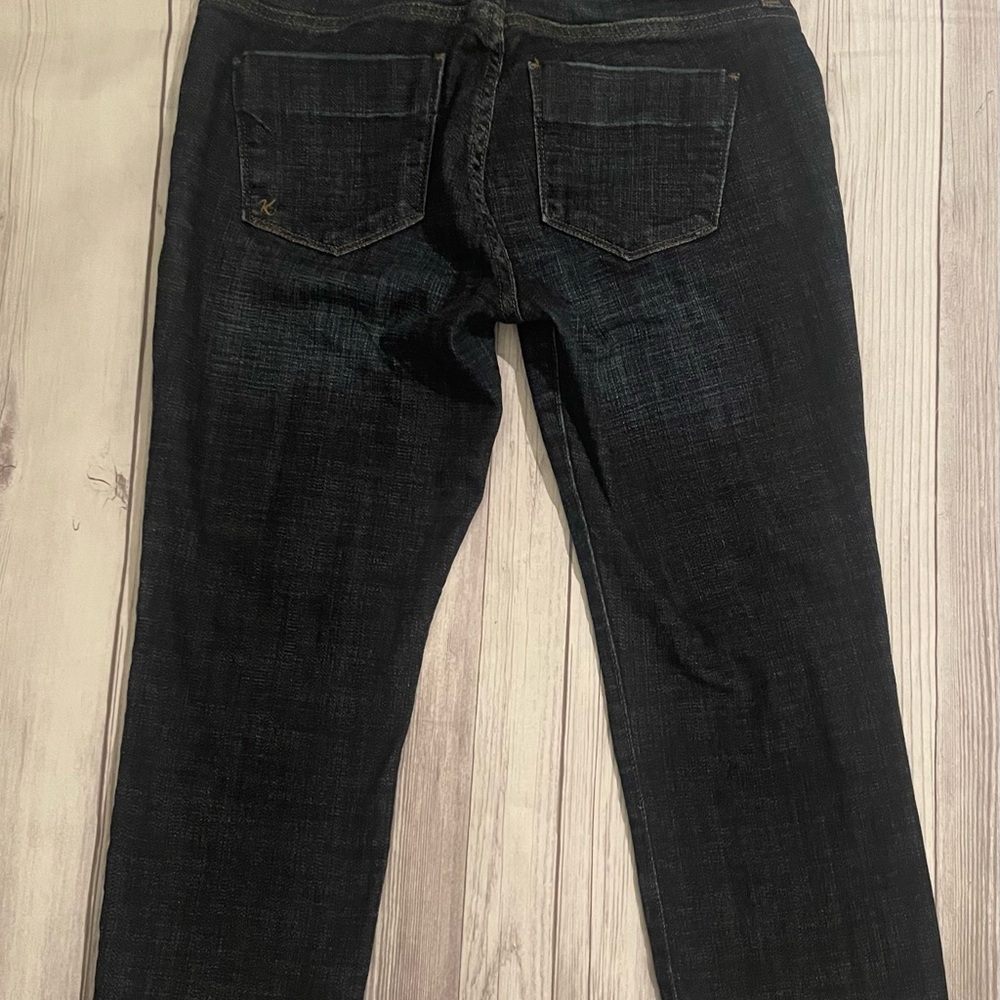 Kut from the Kloth Dark Blue  Straight Legged Crop Jeans Size 6P